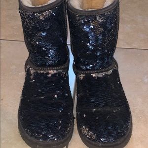 UGG boots- Silver and Blue